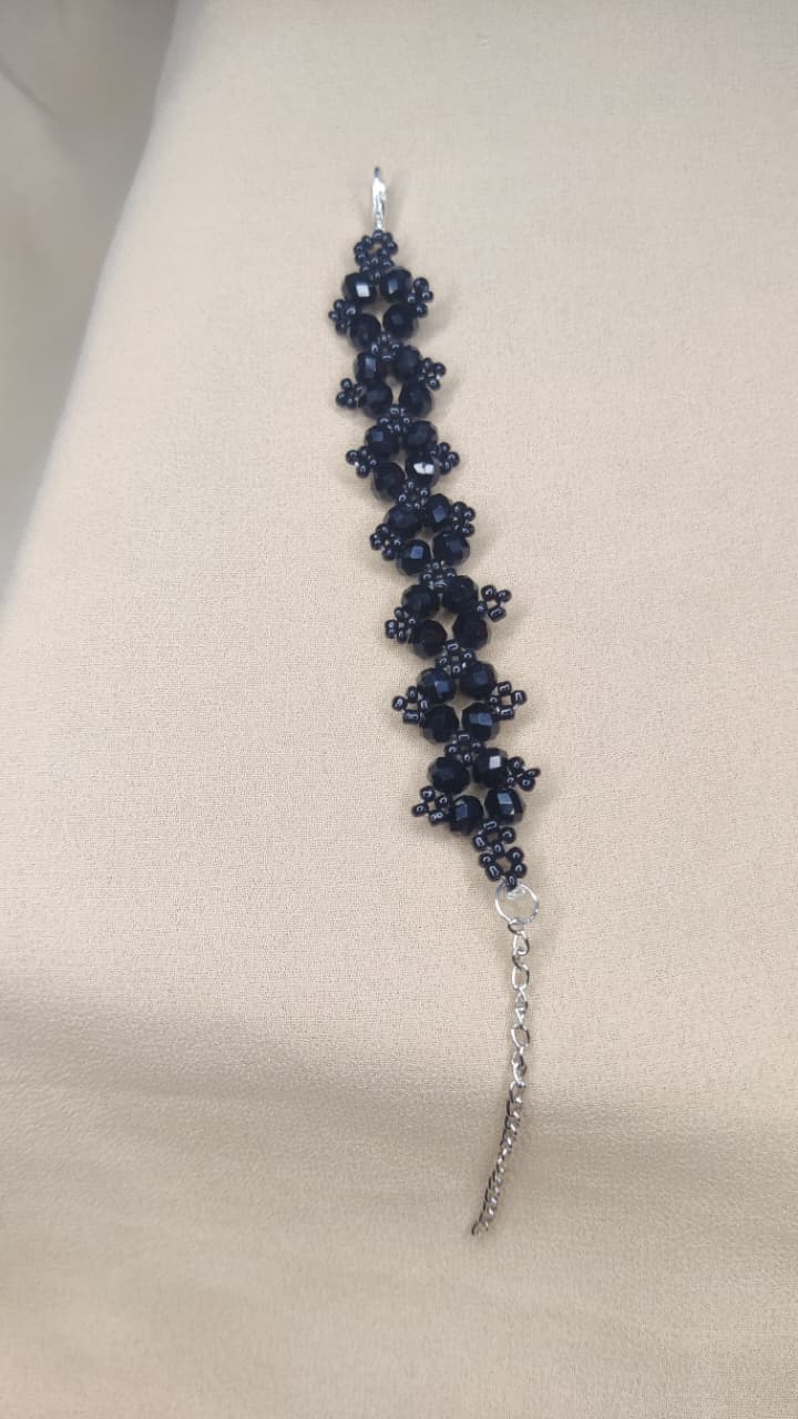 Black crystal bracelet