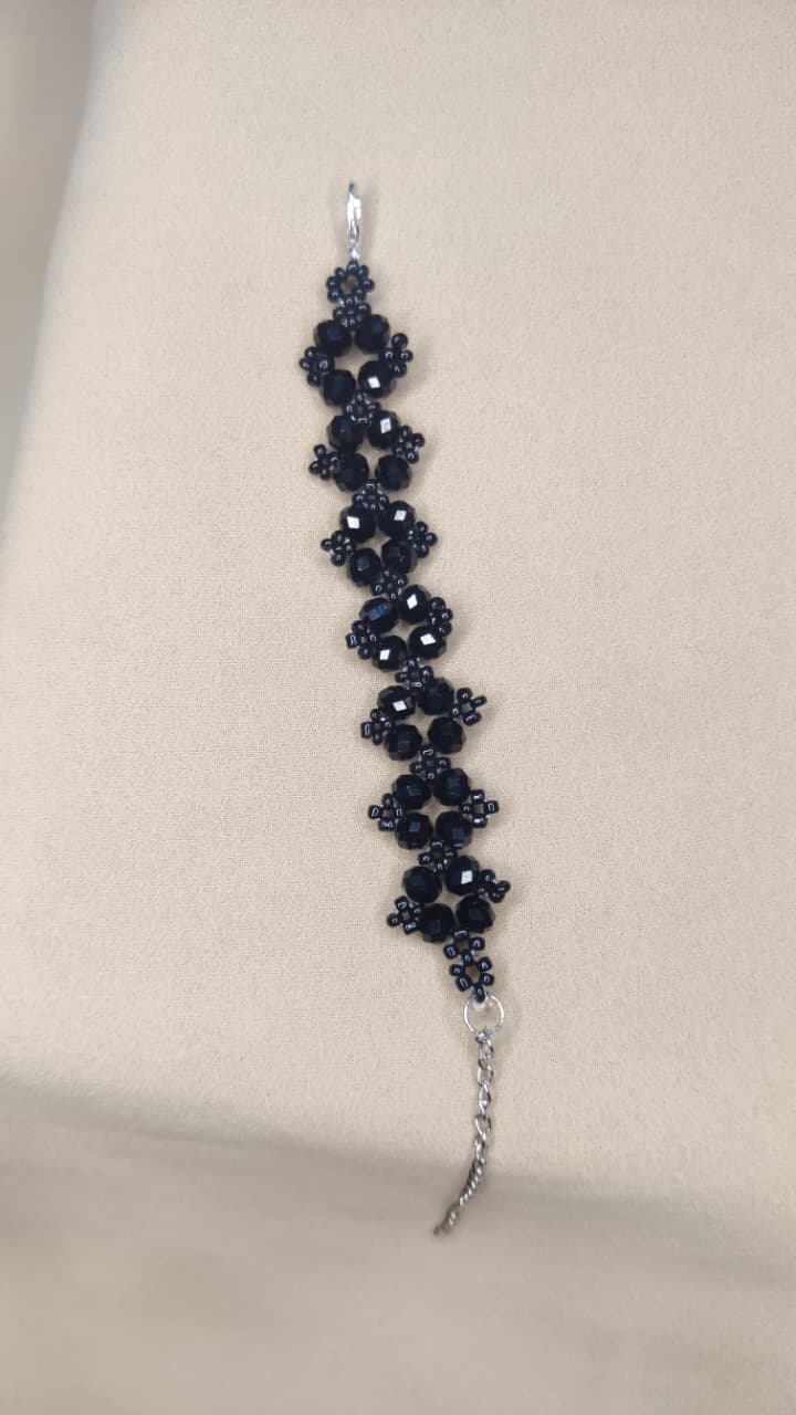 Black crystal bracelet