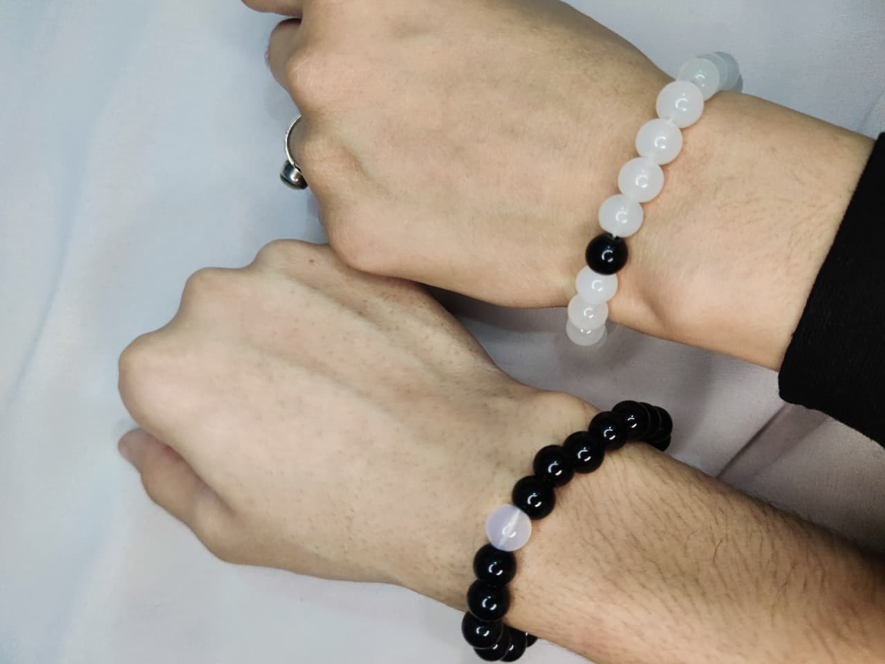 Black & White Matching Pair Bracelet