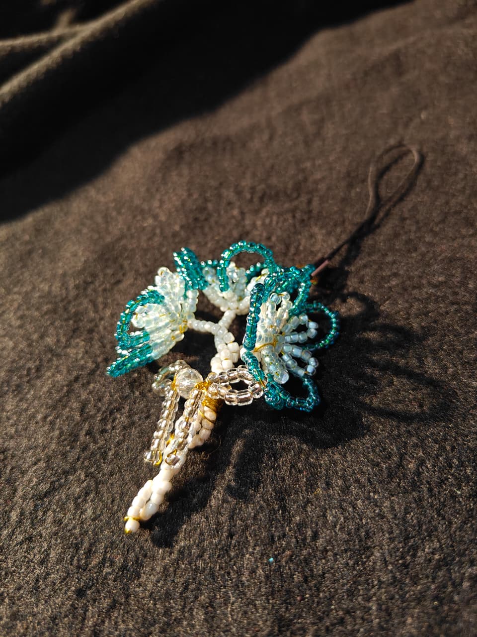 Blue Flower Bouquet phone Charm