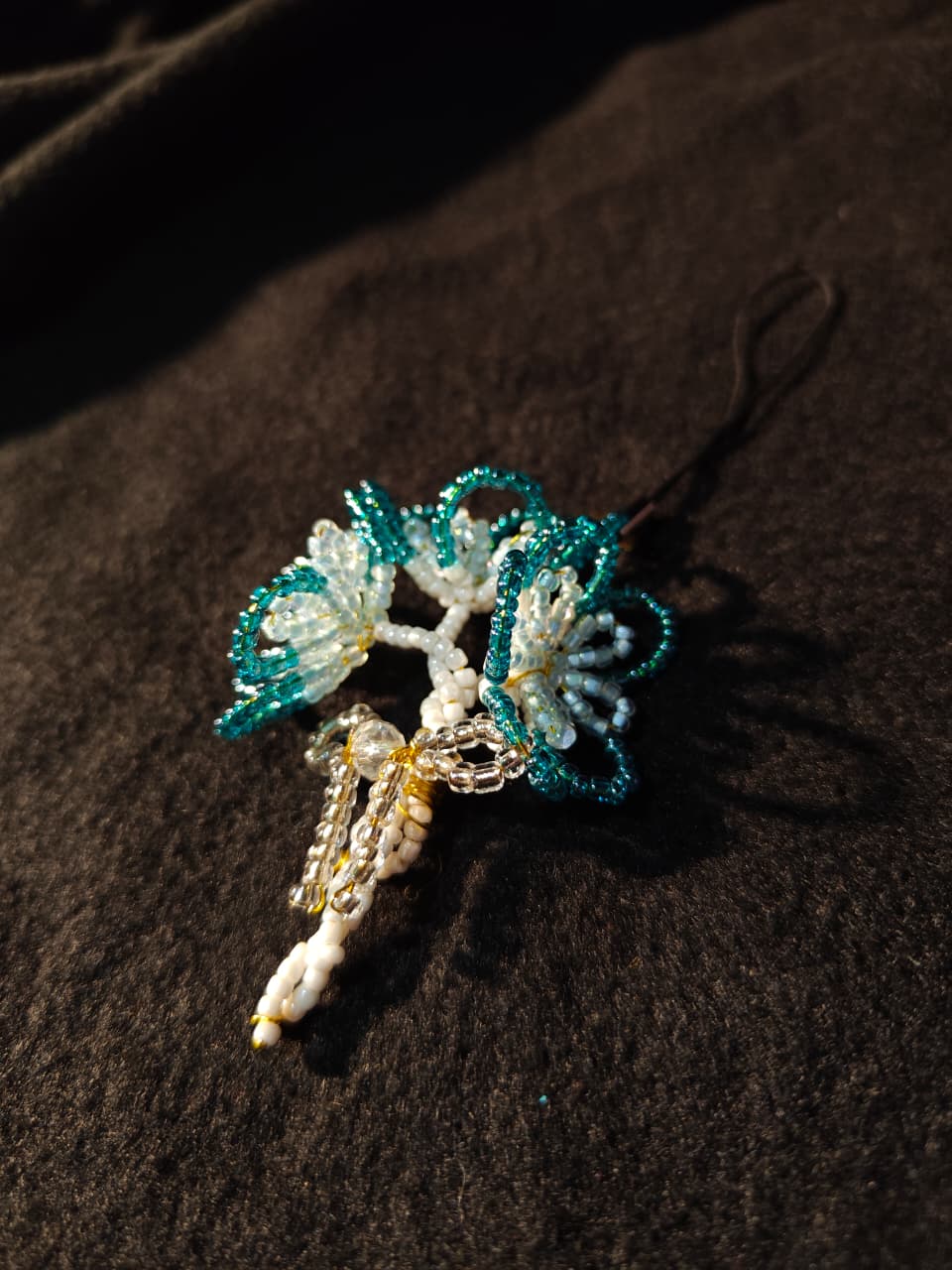 Blue Flower Bouquet phone Charm