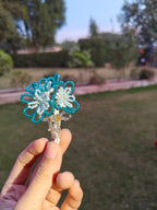 Blue Flower Bouquet phone Charm