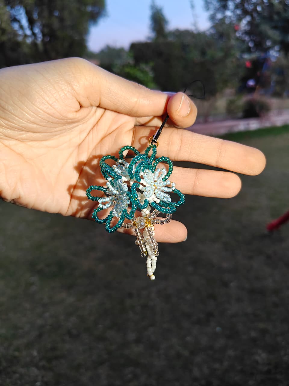 Blue Flower Bouquet phone Charm