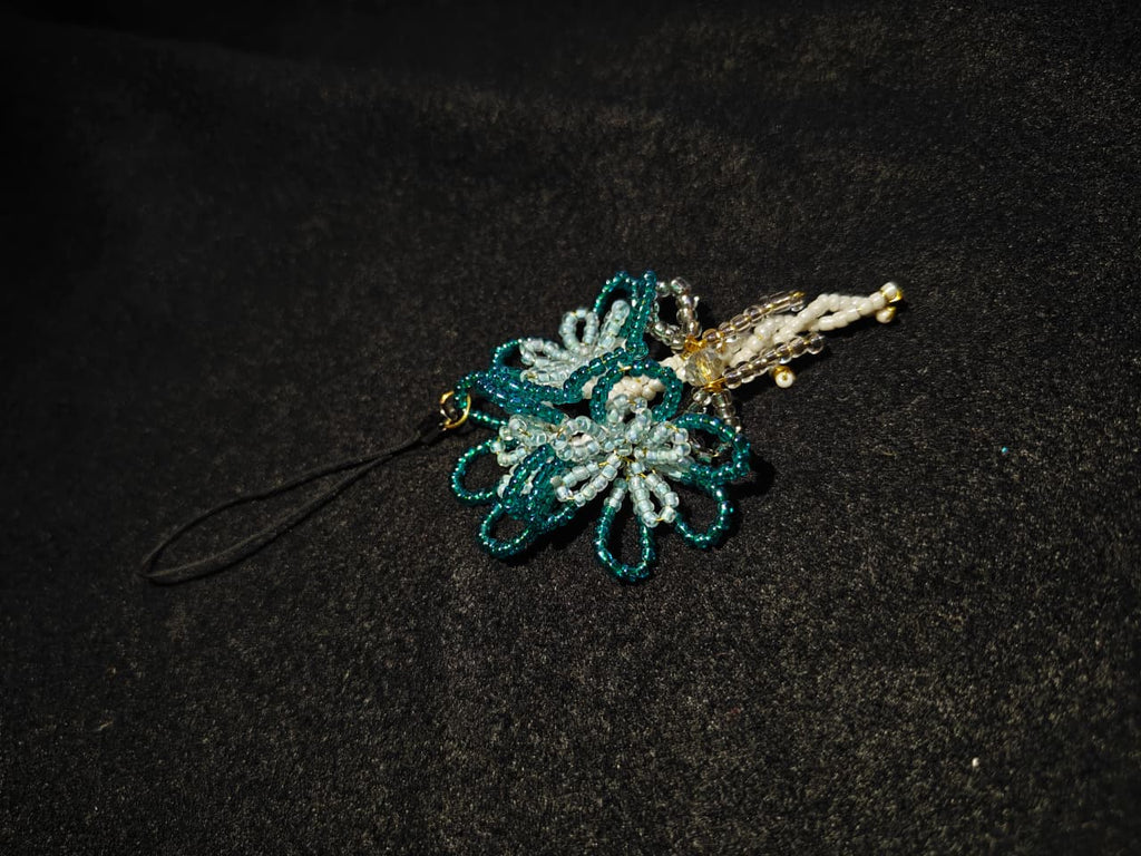 Blue Flower Bouquet phone Charm