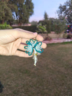 Blue Flower Bouquet phone Charm