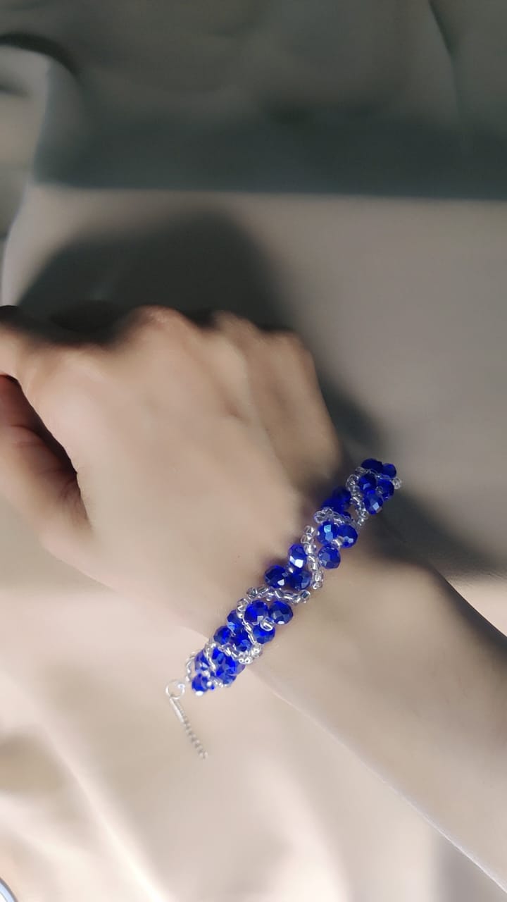 Oceanic Blue Waves Bracelet