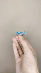Blue Twisted Ring