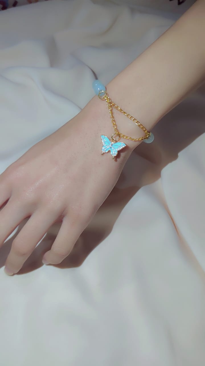 Blue Butterfly Bracelet