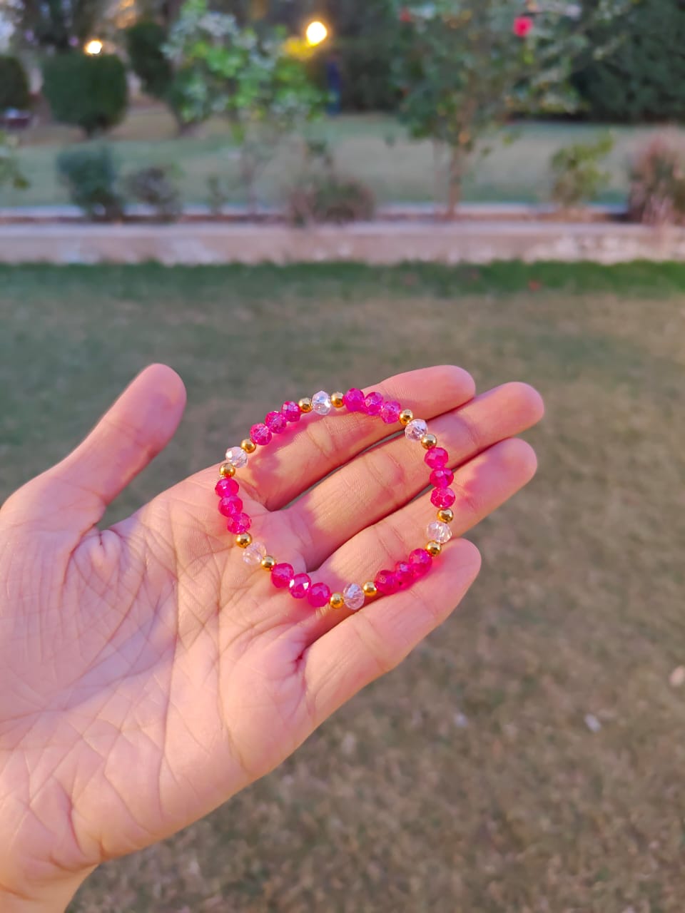 Matching crystal bracelet Pair