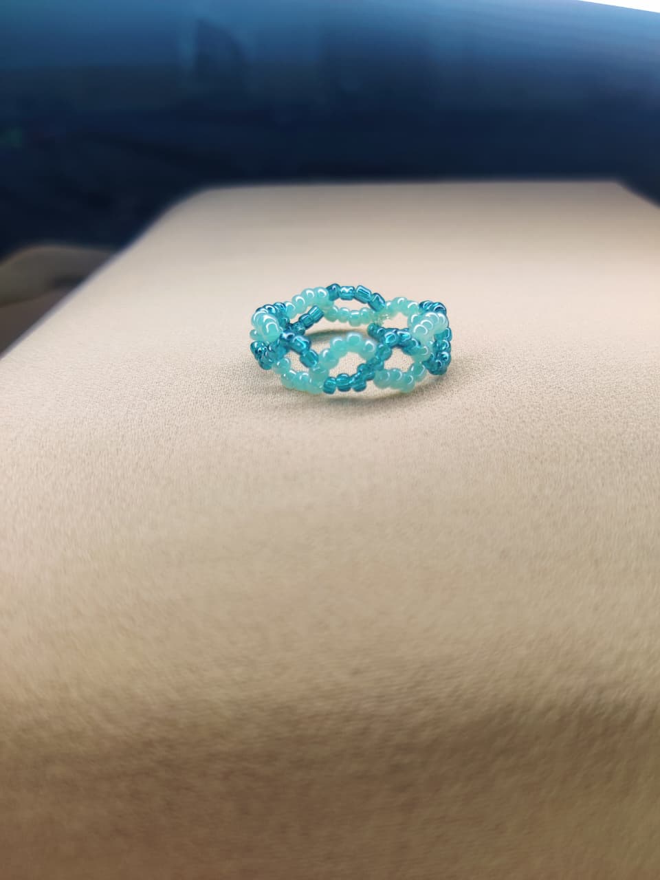 Blue Twisted Ring