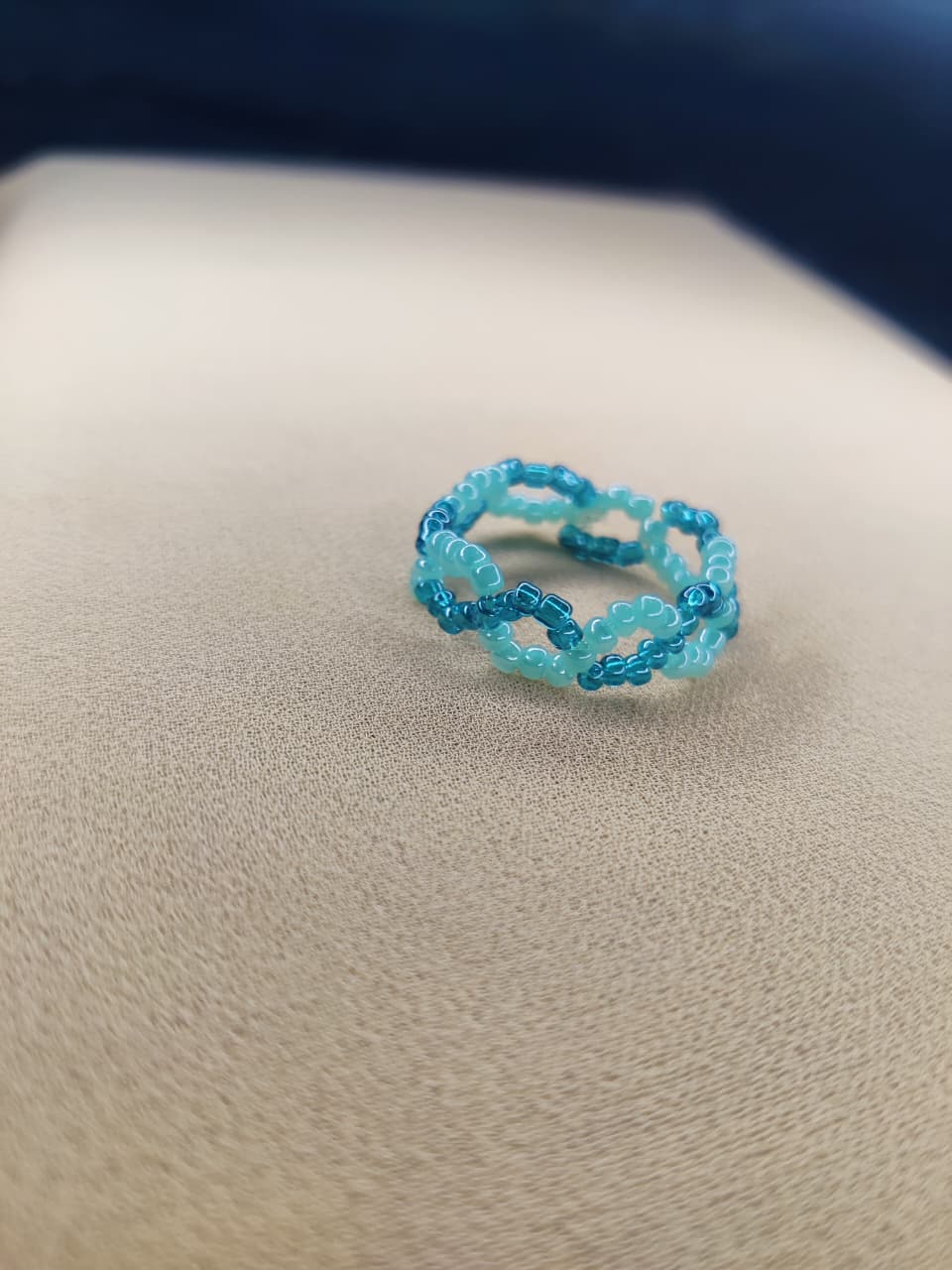 Blue Twisted Ring