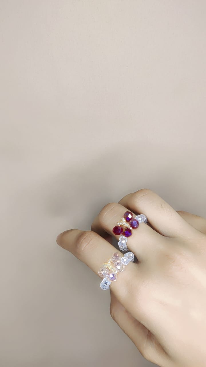 Crystal Butterfly Ring