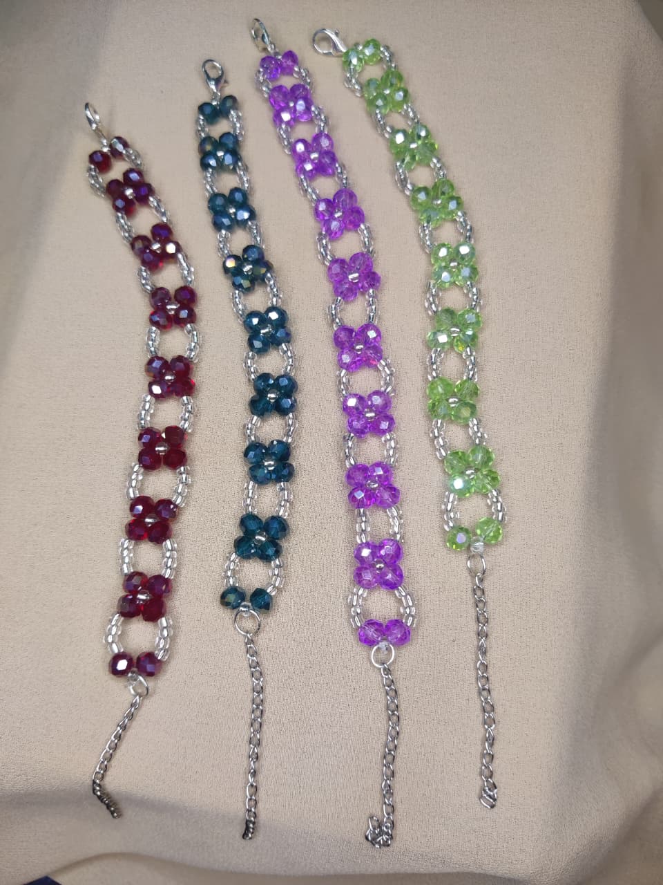 Crystal Bloom Flower Bracelet