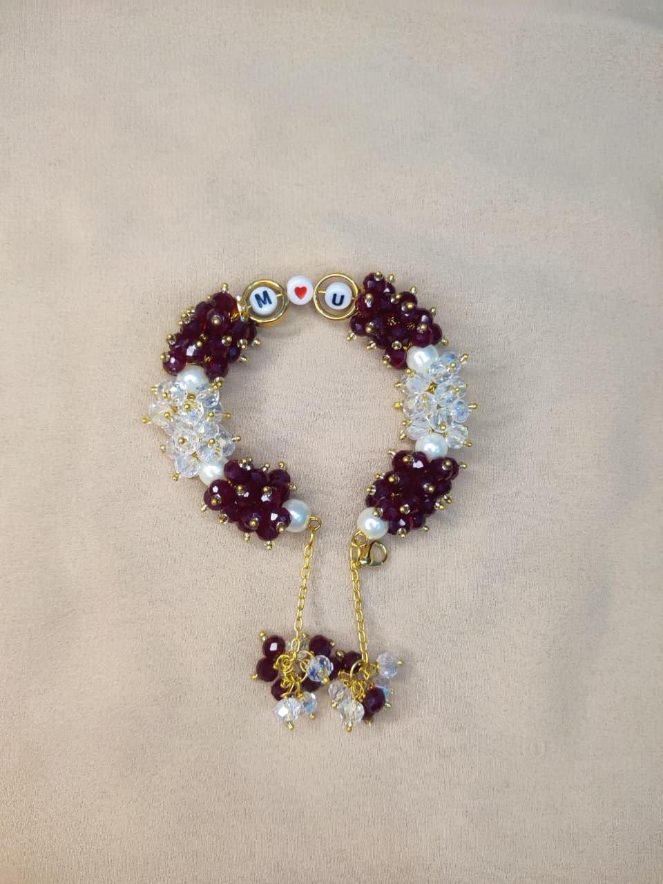 Initail Gajra Bracelet