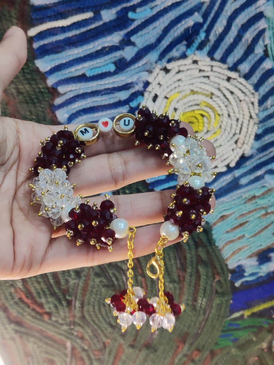 Initail Gajra Bracelet