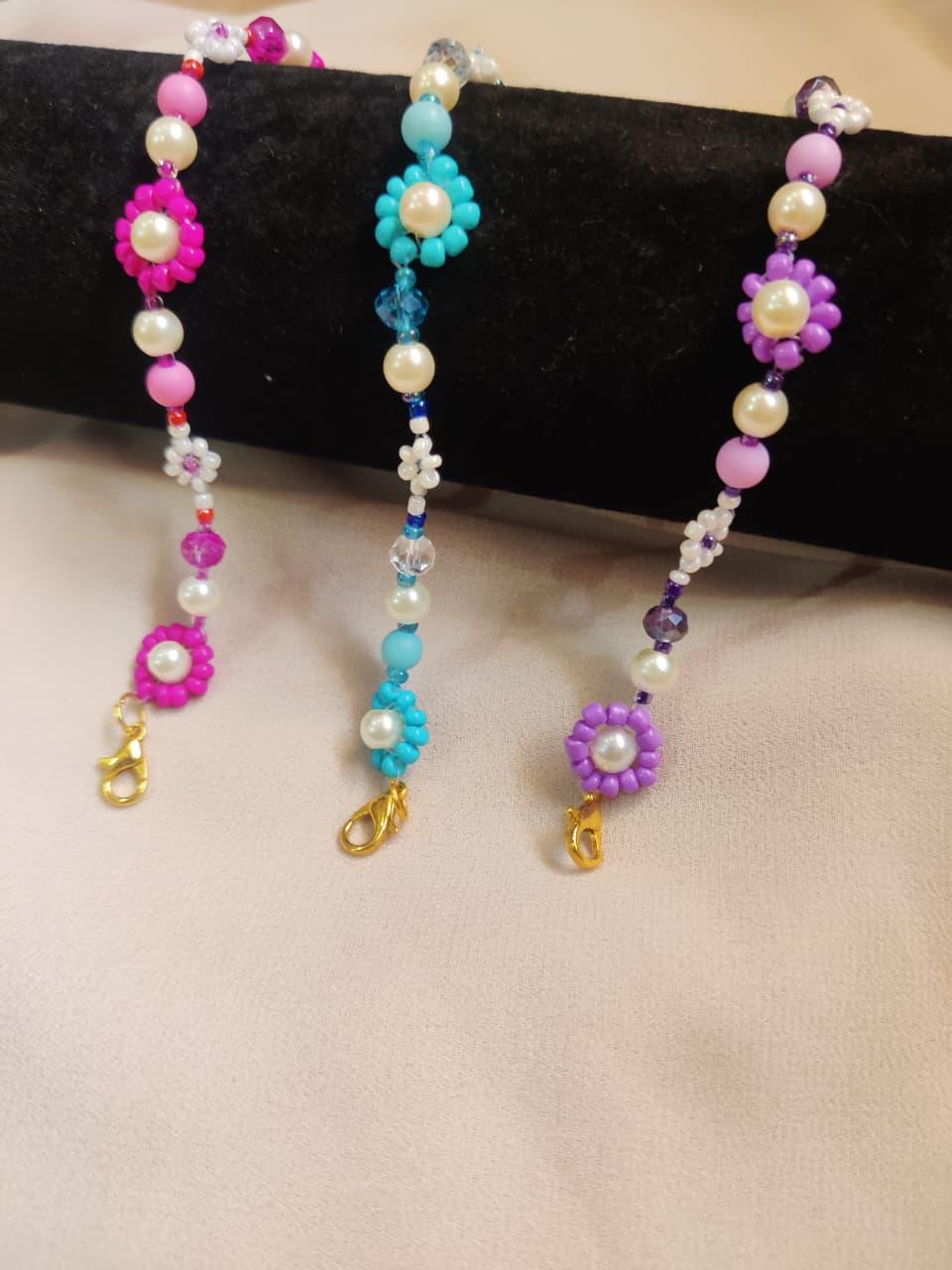 Floral Beaded Bracelet