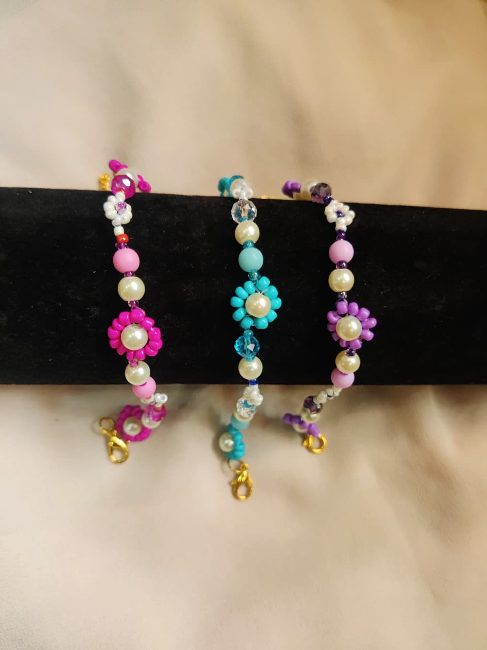Floral Beaded Bracelet