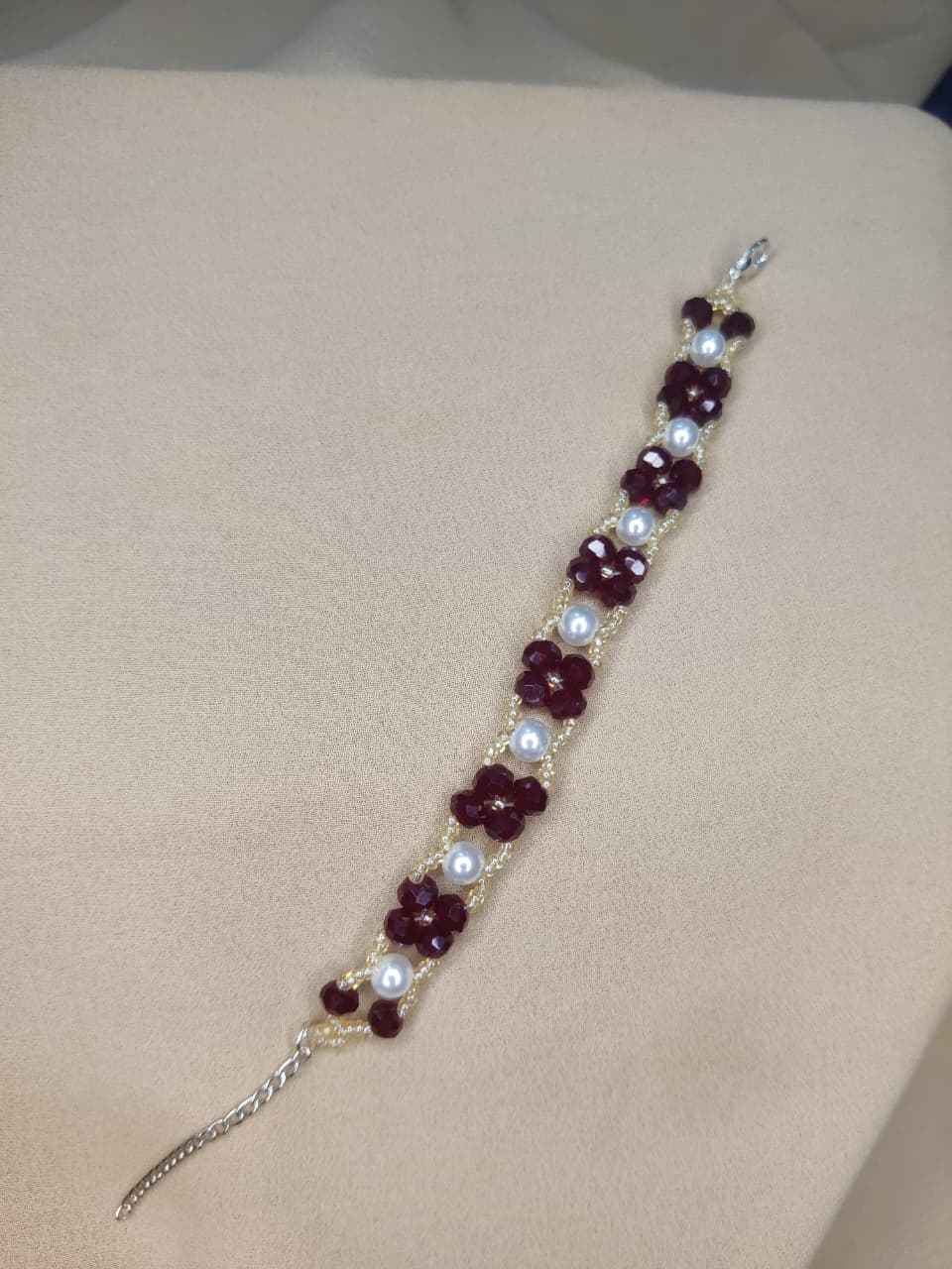 Crimson Pearl Luxe Bracelet