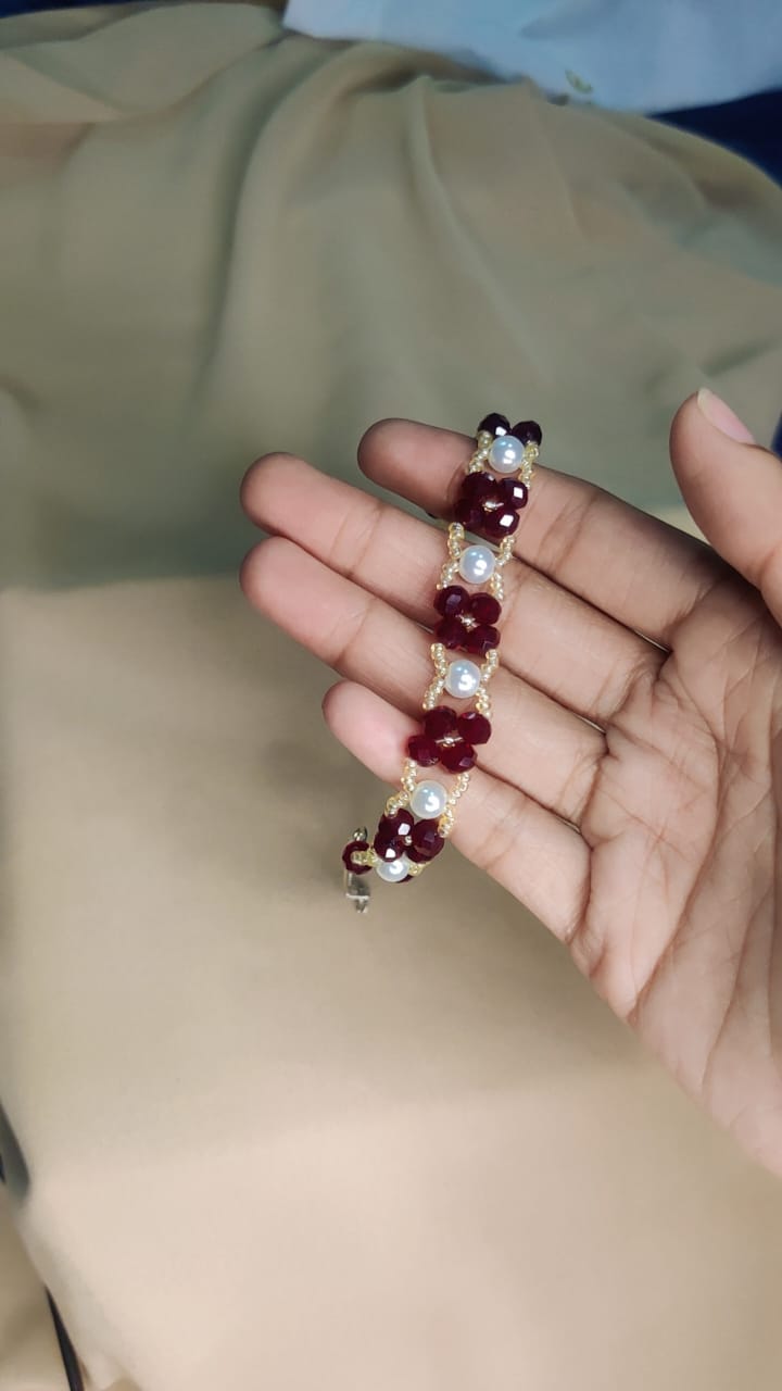 Crimson Pearl Luxe Bracelet