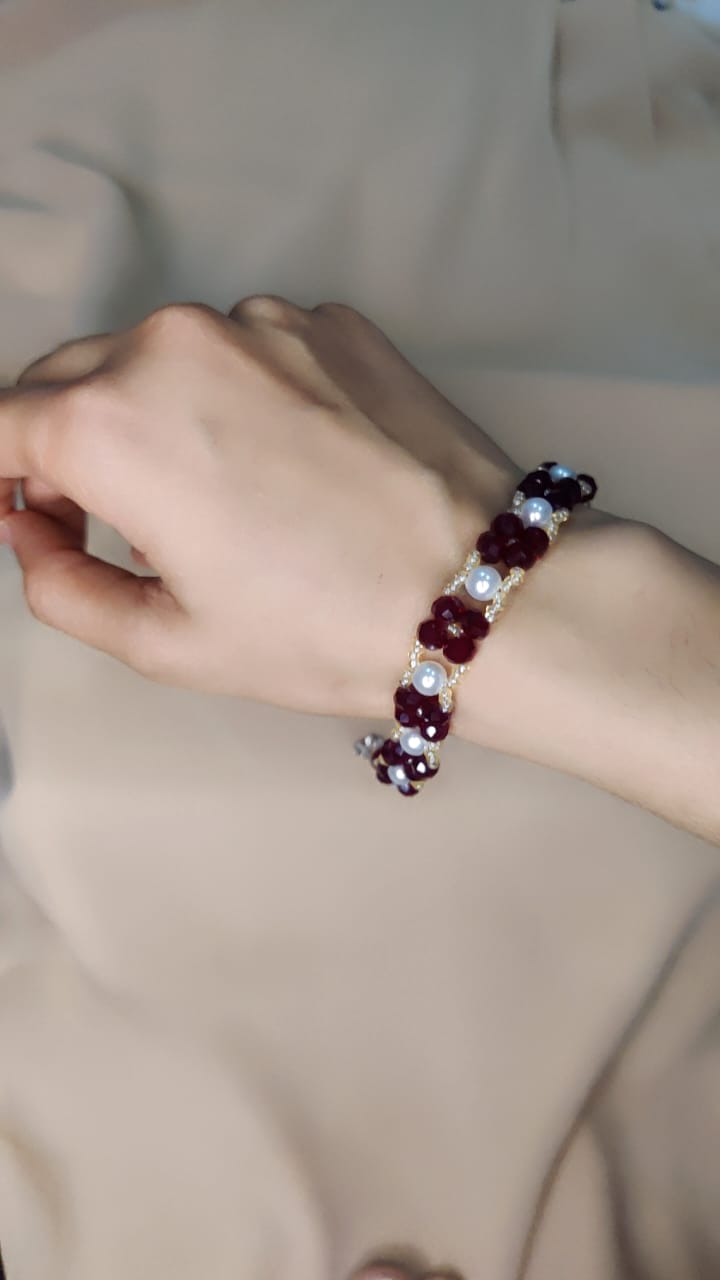 Crimson Pearl Luxe Bracelet