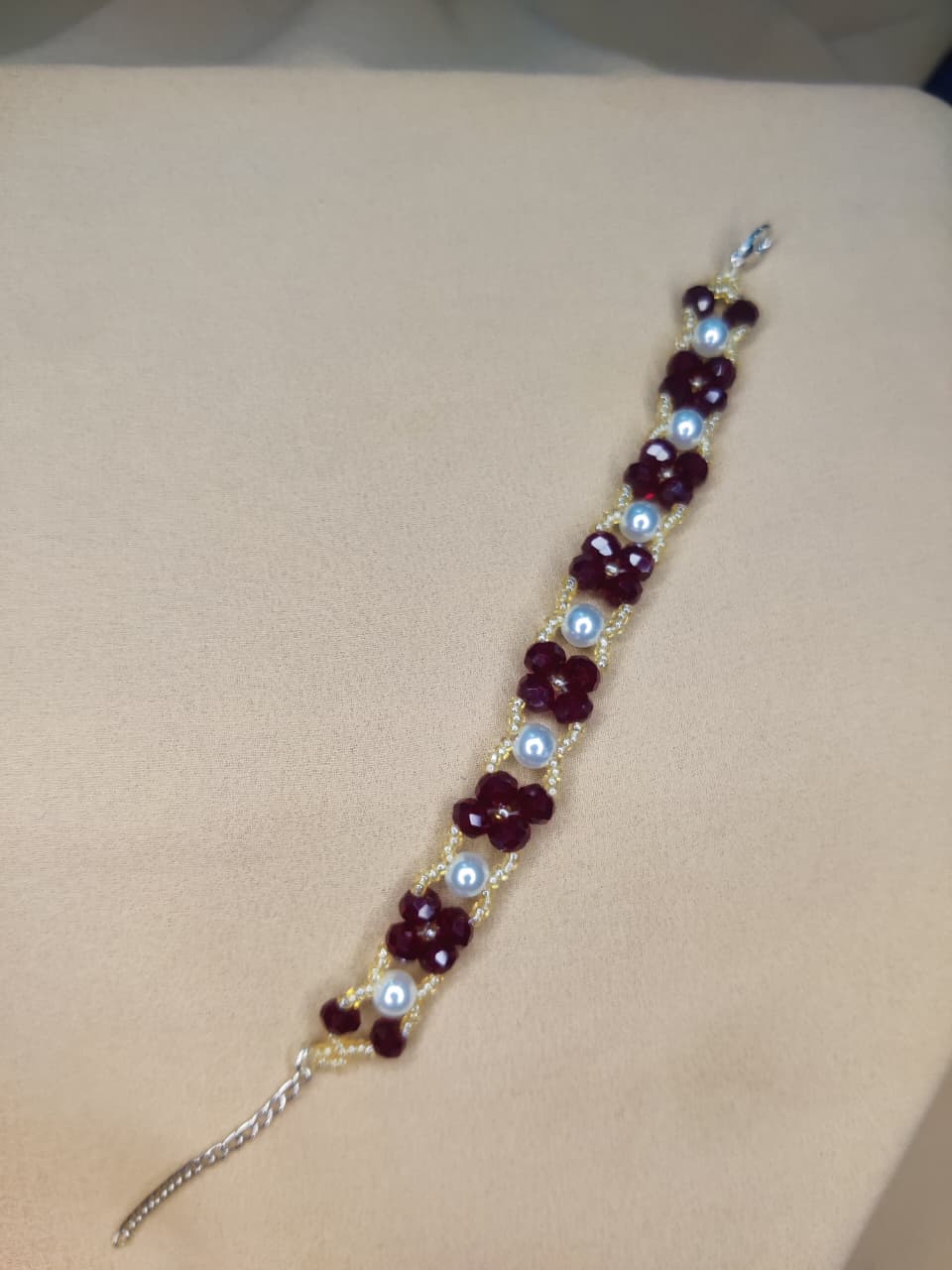 Crimson Pearl Luxe Bracelet