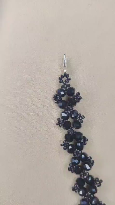 Black crystal bracelet