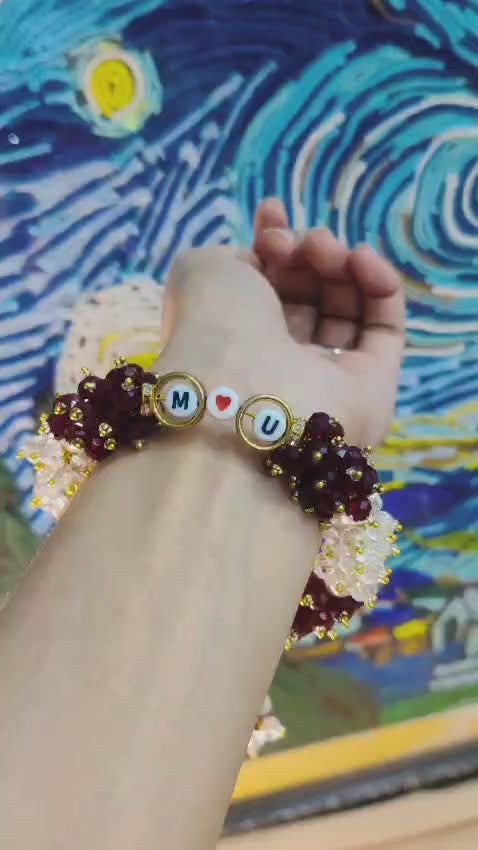 Initail Gajra Bracelet