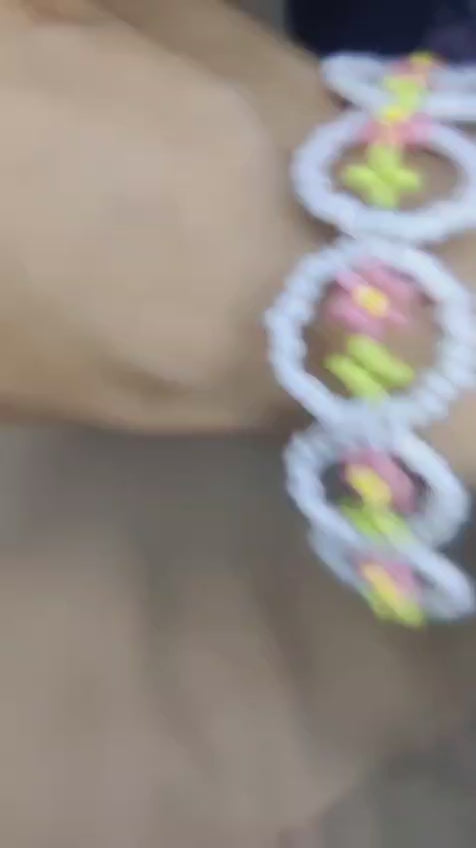 Pastel bloom Flower Bracelet