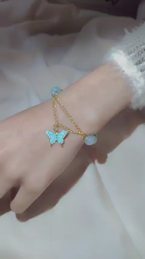 Blue Butterfly Bracelet