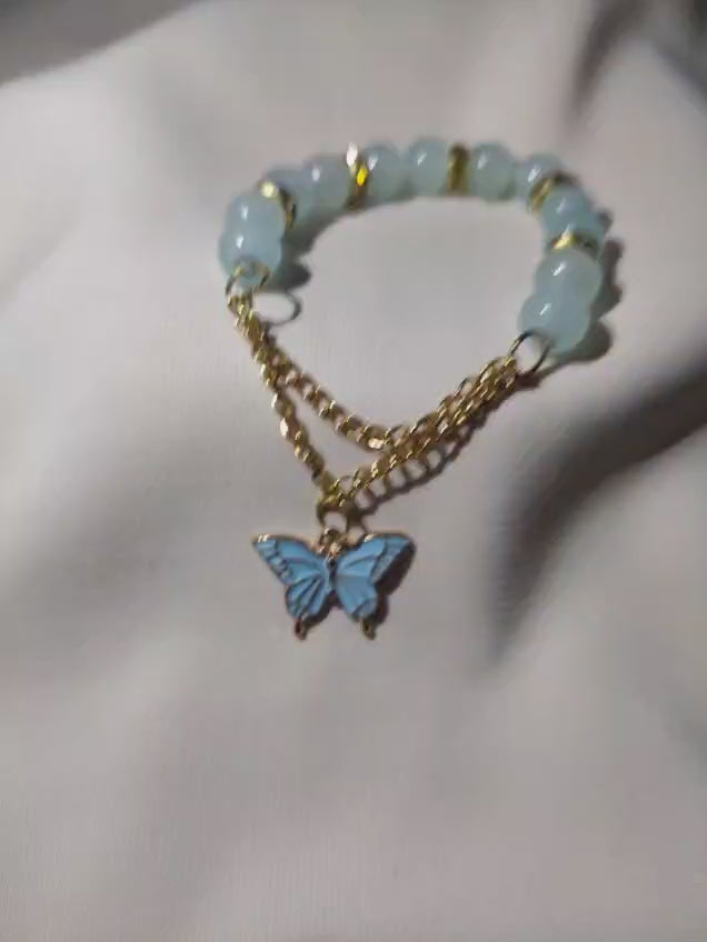 Blue Butterfly Bracelet