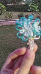 Blue Flower Bouquet phone Charm