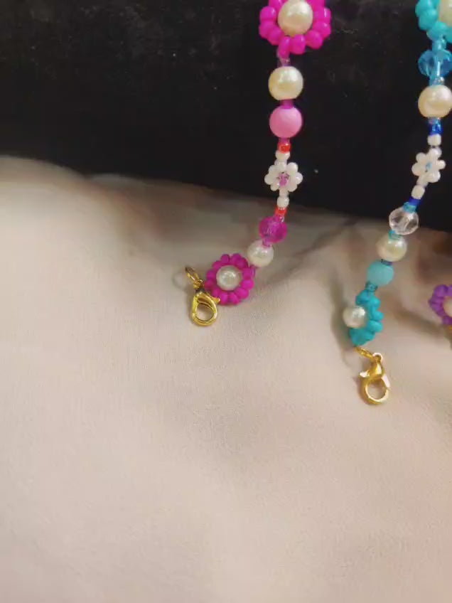 Floral Beaded Bracelet