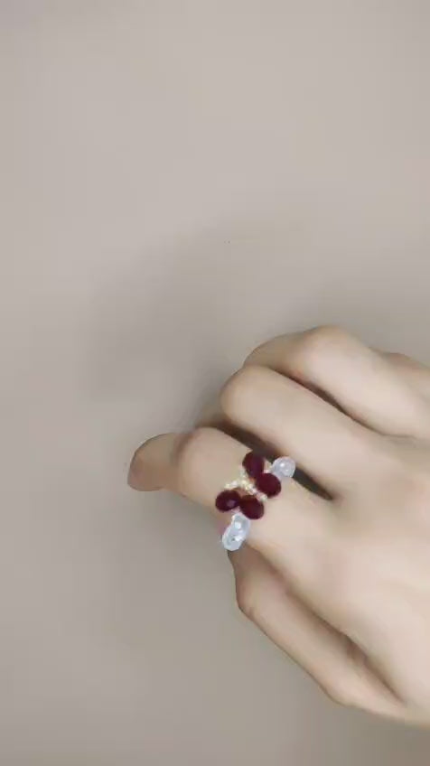 Crystal Butterfly Ring