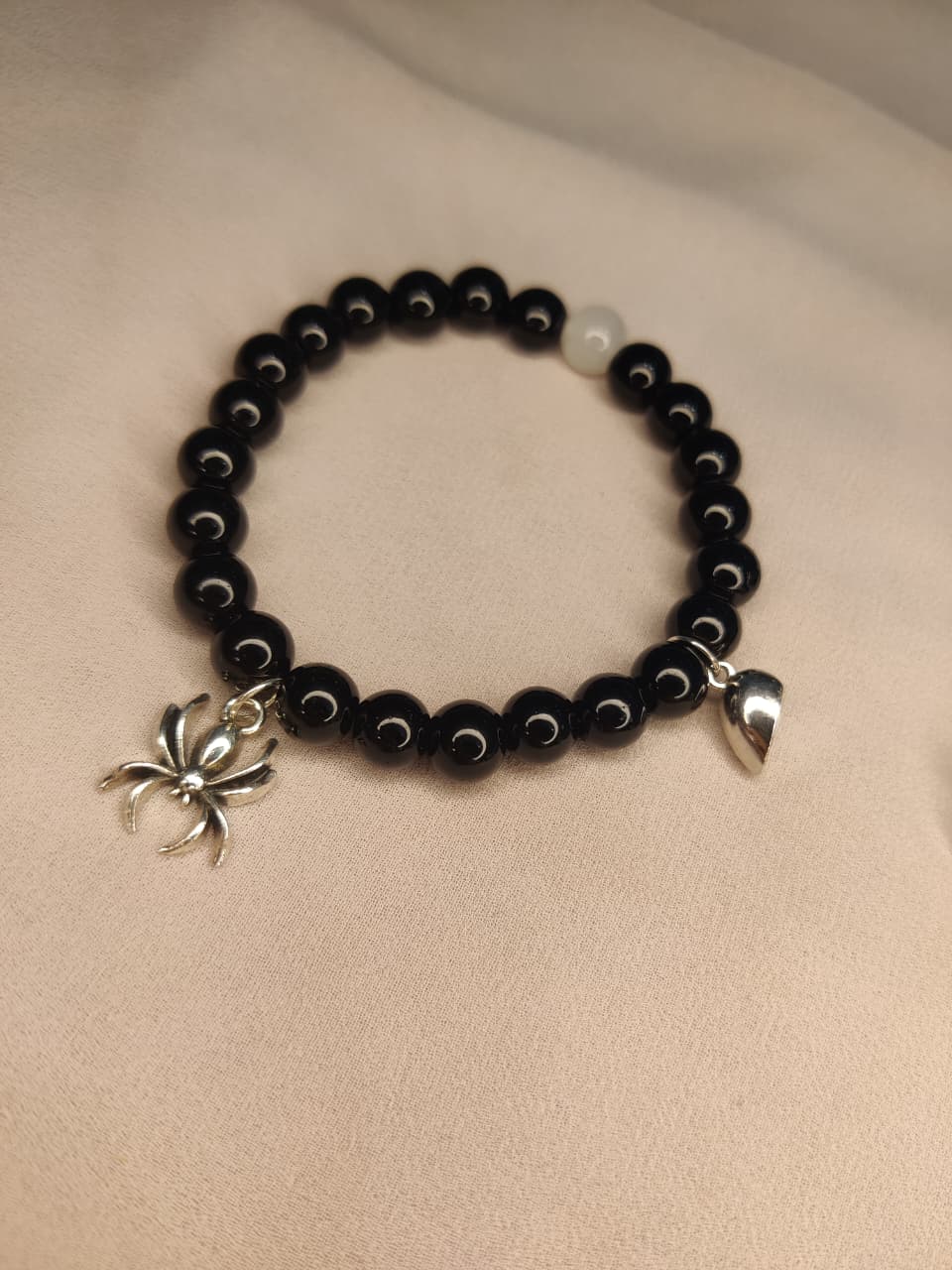 Spider Magnet Heart Pair Bracelets