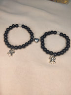 Spider Magnet Heart Pair Bracelets