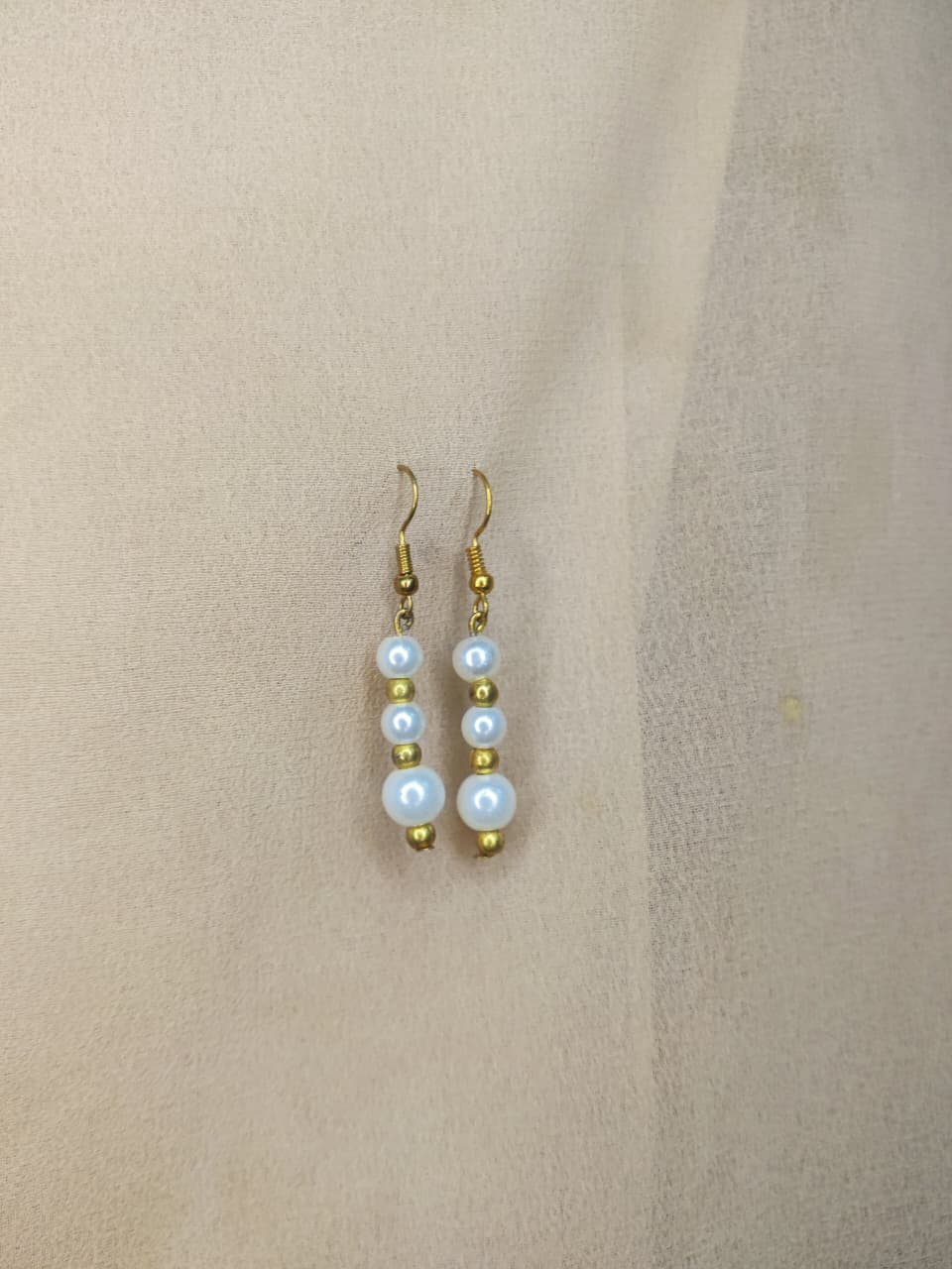 Golden Pearl Earrings